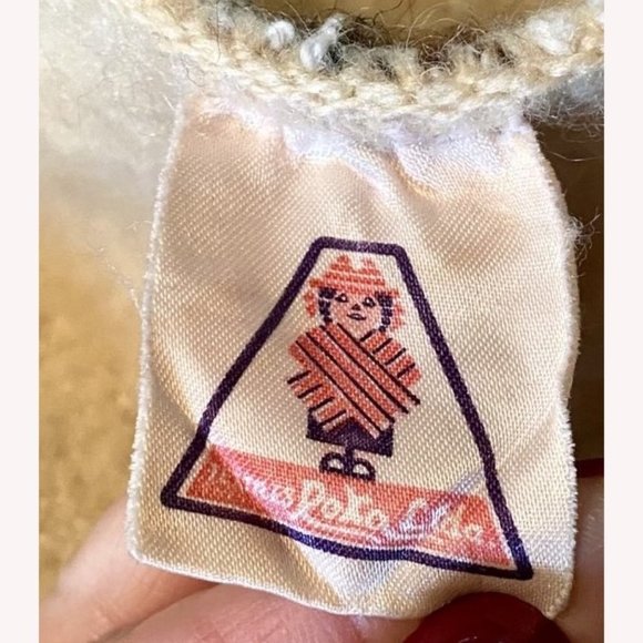 Vintage Roka L'tda Blanket Shawl Poncho Throw Wool Handmade RARE - Picture 8 of 9